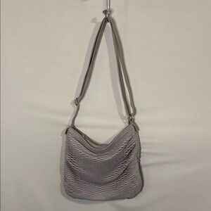 Biba Elegant Gray Women's Bag Suede Crossbody Shoulder